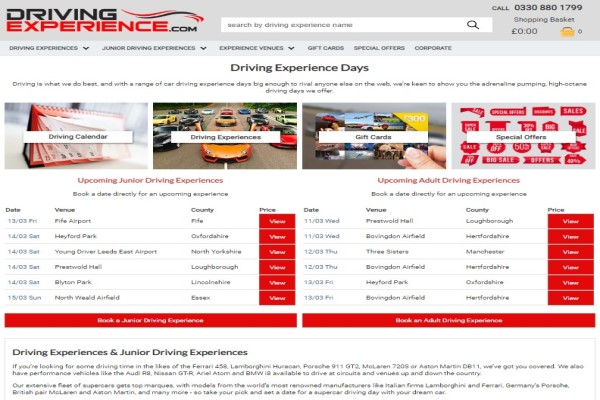 Welcome to Driving Experience Days