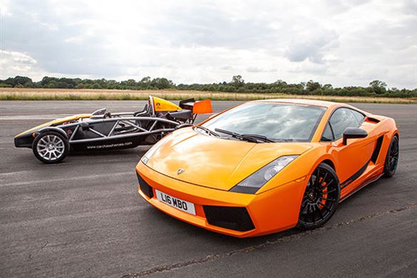 Double Supercar Thrill with High Speed Passenger Ride Experience from drivingexperience.com