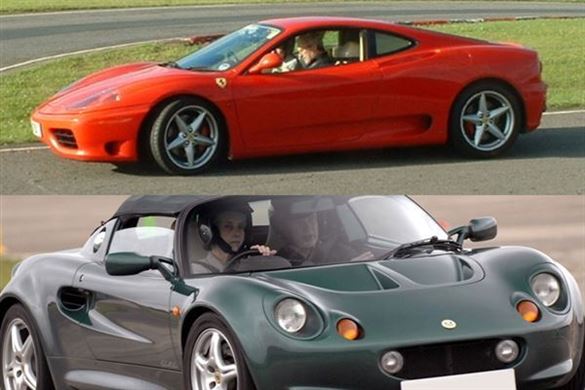 Ferrari v Lotus Elise and Hot Laps Driving Experience 1