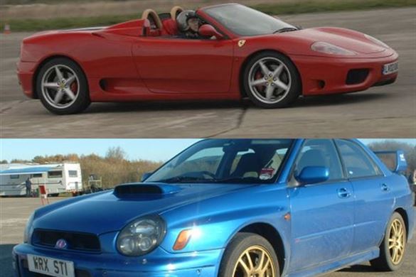 Ferrari v Subaru and Hot Laps Driving Experience 1