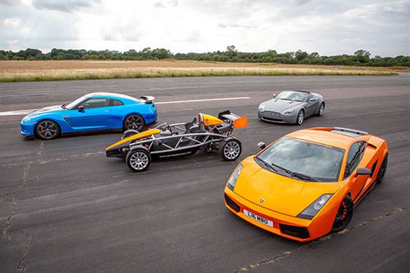 Four Supercar Thrill with High Speed Passenger Ride Experience from drivingexperience.com