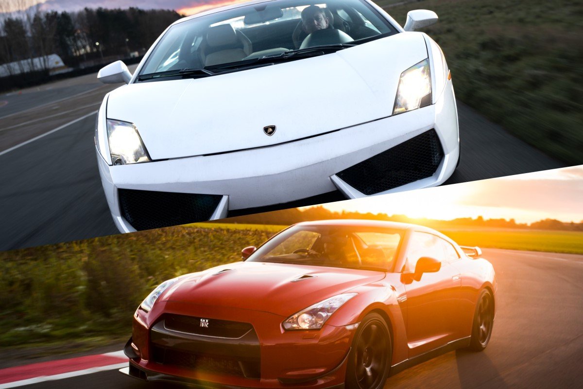 Lamborghini Gallardo vs Nissan GTR Experience  Driving Experience 1