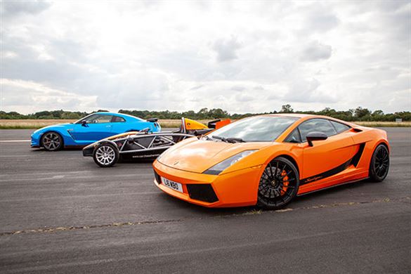 Triple Supercar Thrill with High Speed Passenger Ride Experience from drivingexperience.com