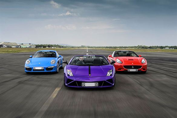 Triple Supercar Thrill with High Speed Passenger Ride Experience from drivingexperience.com