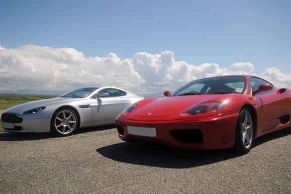 Ferrari California Vs Aston Martin V8 Vantage | DrivingExperience